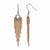 Stainle Steel Pink IP-plated Dangle Earrings