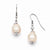 Stainle Steel Freshwater Cultured Pearl Shepherd Hook Earrings
