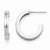 Stainle Steel Polished J-Hoop Earrings