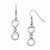 Stainle Steel Polished Infinity Symbol Shepherd Hook Earrings