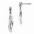 Stainle Steel Polished Crystal Shepherd Hook Earrings