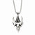 Stainless Steel Antiqued & Polished Gothic Necklace