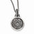 Stainless Steel Antiqued & Polished Star Of David Necklace
