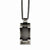 Stainless Steel Antiqued Dog Tag Necklace