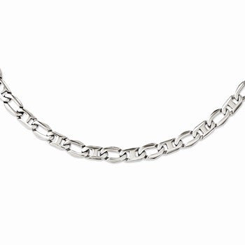 Stainless Steel Polished Open Links Necklace