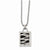 Stainless Steel Laser Cut & Black Ip-Plated Dog Tag Necklace