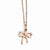 Stainless Steel Polished Bow Necklace