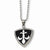 Stainless Steel Black Enameled Necklace