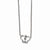 Stainless Steel Polished Butterfly CZ Necklace
