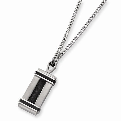 Stainless Steel Black-Plated Necklace