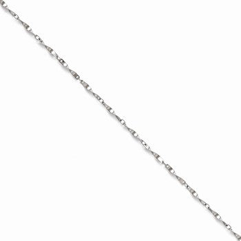 Stainless Steel Polished Fancy Link Spiral Chain