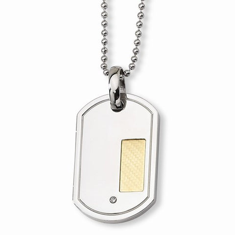 Stainless Steel K Gold Plating Diamond Necklace
