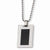 Stainless Steel Black Carbon Fiber Necklace
