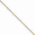 Stainless Steel White & Yellow Rhodium Over Brass Color Plated Snake Chain