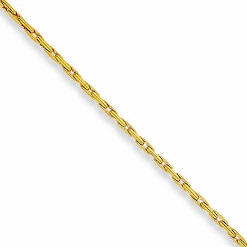 Stainless Steel Yellow Rhodium Over Brass Plated Fancy Chain