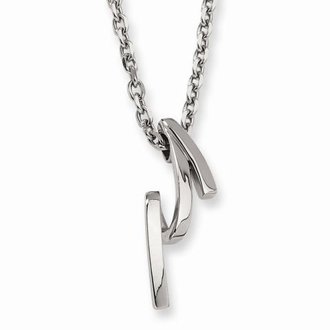 Stainless Steel Pendant On Necklace