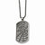 Stainless Steel Carbon Fiber Spider Web Dog Tag Necklace