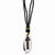 Stainless Steel Black Ip & Gold-Plated Carbon Fiber Necklace