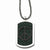 Stainless Steel Cross & Peace Symbol Reversable Dog Tag Necklace