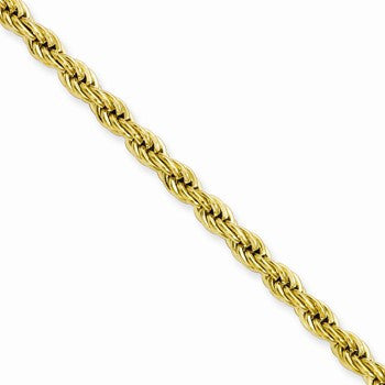 Stainless Steel Ion Plating Gold-Plated Rope Chain