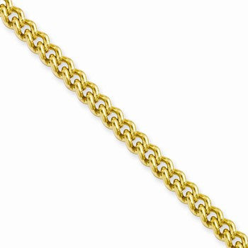 Stainless Steel Ion Plating Gold-Plated Round Curb Chain