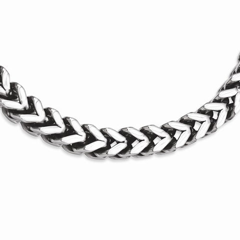 Stainless Steel Heavy Wheat Necklace