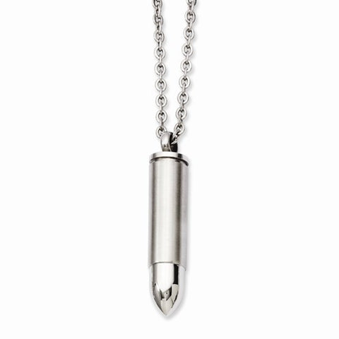Stainless Steel Bullet Necklace