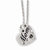 Stainless Steel Mom Heart Slide Pendant Necklace