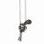Stainless Steel Antiqued Pistol Necklace
