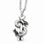 Stainless Steel Antiqued Snake Necklace