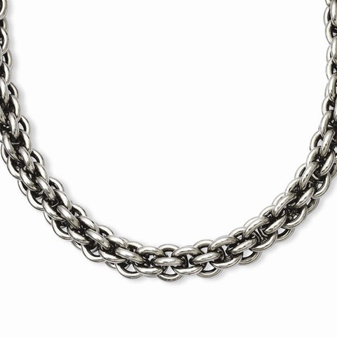 Stainless Steel Oval Link Necklace