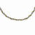 Stainless Steel Yellow Ip-Plated Ball & Rope Twisted Necklace