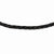 Stainless Steel Genuine Black Leather Necklace