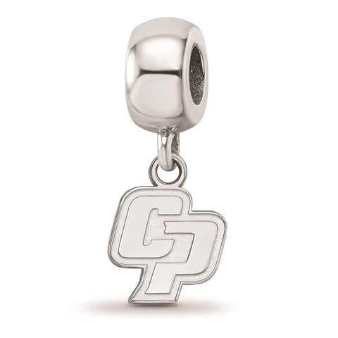 Sterling Silver Logo Art California Polytechnic State U. Bead Charm Xs Dangle