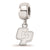 Sterling Silver Logo Art California Polytechnic State U. Bead Charm Xs Dangle