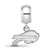NFL Buffalo Bills Extra Small Charm Dangle Bead Charm in Sterling Silver
