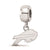 Sterling Silver NFL LogoArt Buffalo Bills Extra Small Dangle Bead Charm