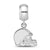 NFL Cleveland Browns Extra Small Charm Dangle Bead Charm in Sterling Silver
