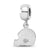 NFL Cleveland Browns Extra Small Charm Dangle Bead Charm in Sterling Silver