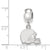 NFL Cleveland Browns Extra Small Charm Dangle Bead Charm in Sterling Silver