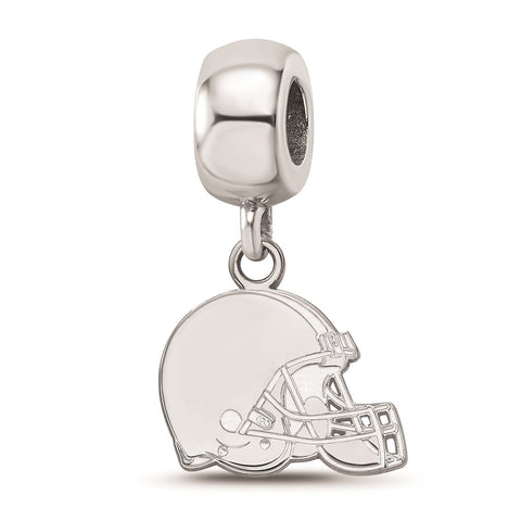 Sterling Silver NFL LogoArt Cleveland Browns Extra Small Dangle Bead Charm