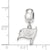NFL Tampa Bay Buccaneers Small Charm Dangle Bead Charm in Sterling Silver
