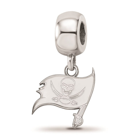Sterling Silver NFL LogoArt Tampa Bay Buccaneers Small Dangle Bead Charm