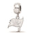Sterling Silver NFL LogoArt Tampa Bay Buccaneers Small Dangle Bead Charm