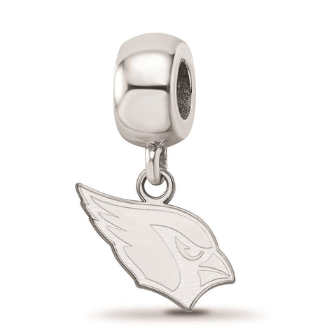 Sterling Silver NFL LogoArt Arizona Cardinals Small Dangle Bead Charm