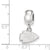 NFL Kansas City Chiefs Extra Small Charm Dangle Bead Charm in Sterling Silver