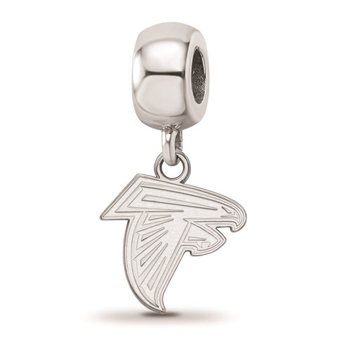 Sterling Silver NFL LogoArt Atlanta Falcons Extra Small Dangle Bead Charm