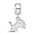 NFL Detroit Lions Extra Small Charm Dangle Bead Charm in Sterling Silver