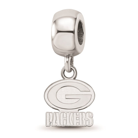 Sterling Silver NFL LogoGreen Bay Packers Extra Small Dangle Bead Charm