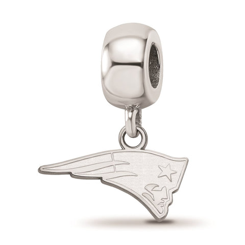 Sterling Silver NFL LogoArt New England Patriots Small Dangle Bead Charm